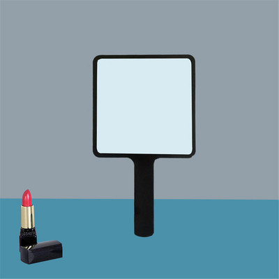 Vīna ziedu rokas grima spogulis kvadrātveida tualetes spogulis ar rokturi rokas spogulis SPA salons kompakti spoguļi skropstu pieaudzēšanai