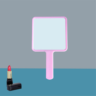 Vīna ziedu rokas grima spogulis kvadrātveida tualetes spogulis ar rokturi rokas spogulis SPA salons kompakti spoguļi skropstu pieaudzēšanai