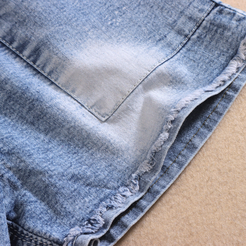 1 gab. Bērni Zīdaiņi Meitenes Džinsi Apģērbi Bikses Maziem bērniem Zīdaiņiem Meiteņu Šorti Džinsu Bikses Bērni Valkā 4-11