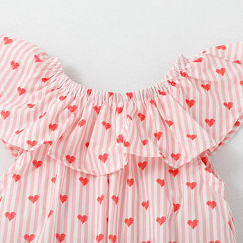 Little Maven Παιδικά Ρούχα Βρεφικά Κορίτσια Καλοκαίρι 2024 Νέα Παιδικά Ρούχα Φόρεμα Γιορτινό καρτούν Καρδιές Φορέματα Vestidos Cotton