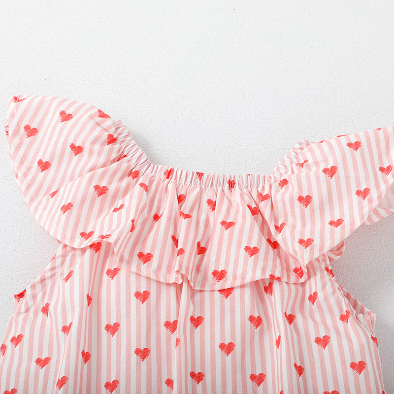Little Maven Dječja odjeća Djevojčice Ljeto 2024. Nova dječja odjeća Haljine Blagdanske haljine iz crtića Srca Vestidos Pamuk