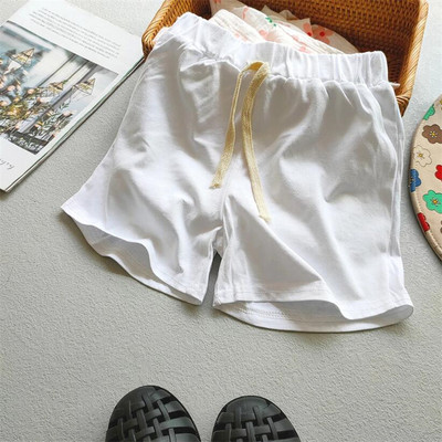 Bērnu meiteņu sporta šorti korejiešu konfektes krāsas kokvilnas biksītes 2-10 gadiem mazuļu zēnu šorti īsās bikses meitenēm vasarā