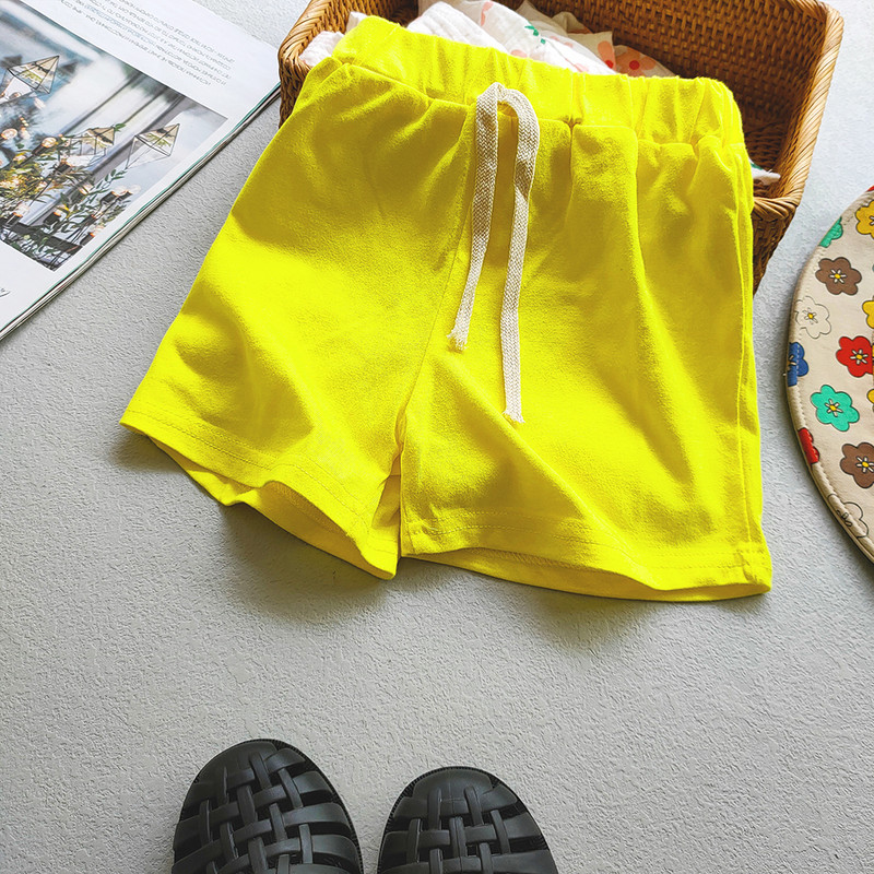 Bērnu meiteņu sporta šorti korejiešu konfektes krāsas kokvilnas biksītes 2-10 gadiem mazuļu zēnu šorti īsās bikses meitenēm vasarā