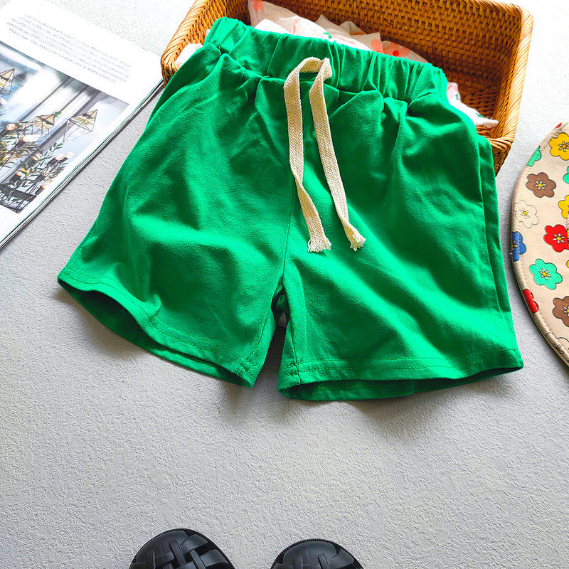 Bērnu meiteņu sporta šorti korejiešu konfektes krāsas kokvilnas biksītes 2-10 gadiem mazuļu zēnu šorti īsās bikses meitenēm vasarā