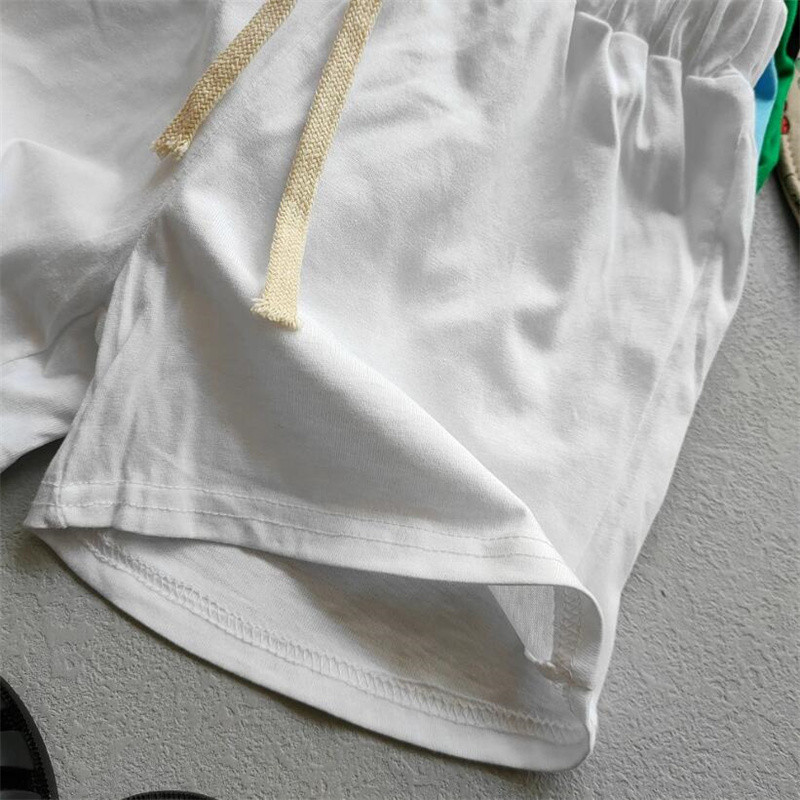 Bērnu meiteņu sporta šorti korejiešu konfektes krāsas kokvilnas biksītes 2-10 gadiem mazuļu zēnu šorti īsās bikses meitenēm vasarā