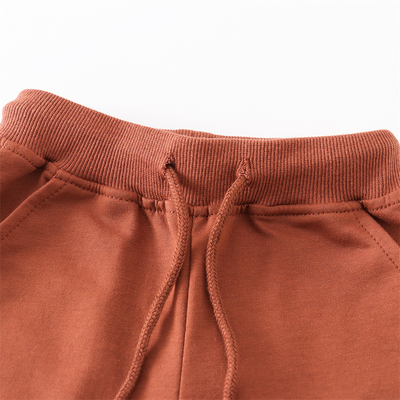 Jumping Meters 2-7T Vară Băieți Pantaloni scurți Unii cu șnur Bebeluși Băieți Fete Pantaloni scurti Pantaloni solizi pentru copii