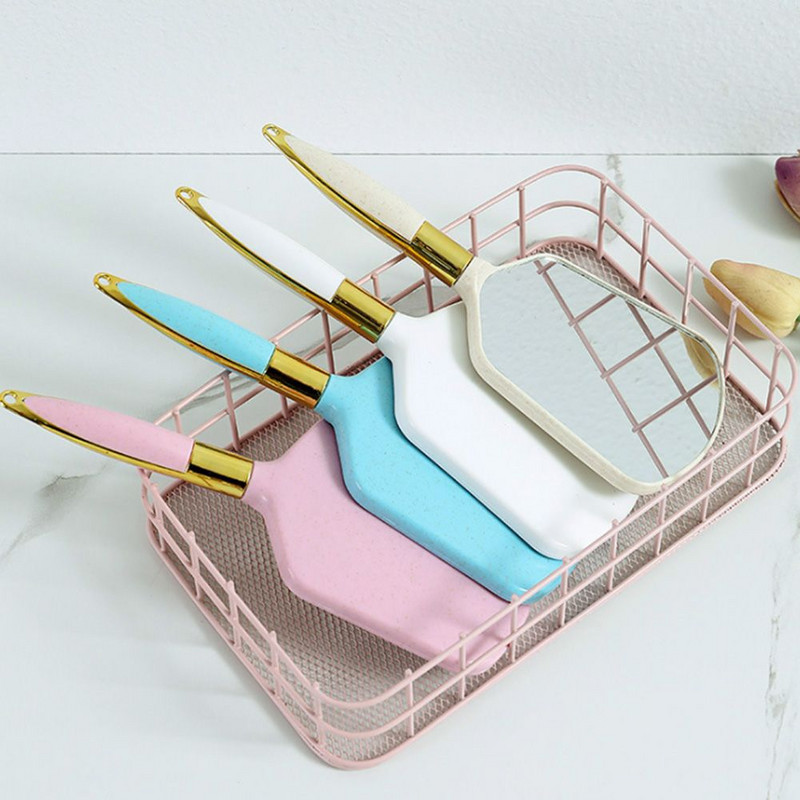 Sievietēm Rokas augstas izšķirtspējas salona rokas spogulis Vanity grims Mirror Vintage