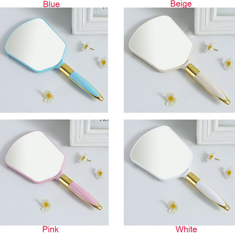 Sievietēm Rokas augstas izšķirtspējas salona rokas spogulis Vanity grims Mirror Vintage