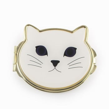 Lovely Cat Face Makeup Compact Mirror Pocket Cosmetic Mirror Δώρο Καθρέφτη