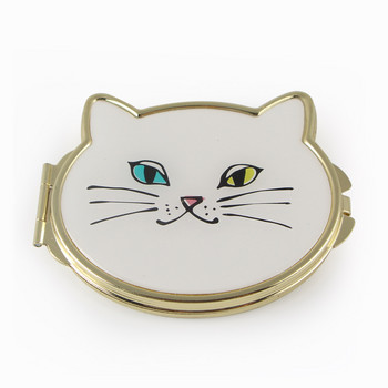 Lovely Cat Face Makeup Compact Mirror Pocket Cosmetic Mirror Δώρο Καθρέφτη