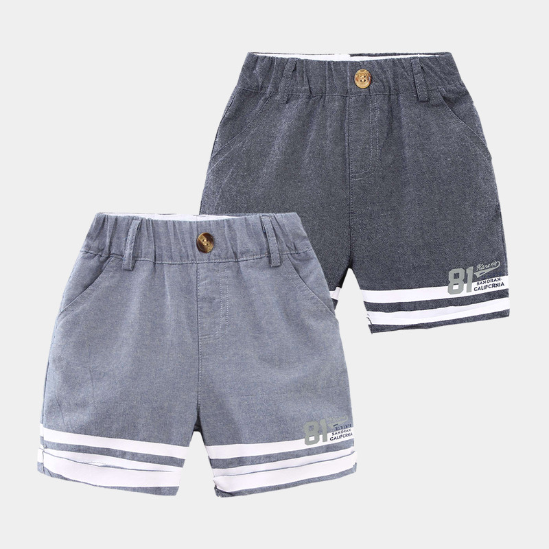 2023-as forró nyár új divat 2 3 4 5 6 7 8 9 10 éves pamut sport húzózsinór csík Jóképű gyerek kisfiú rövidnadrág