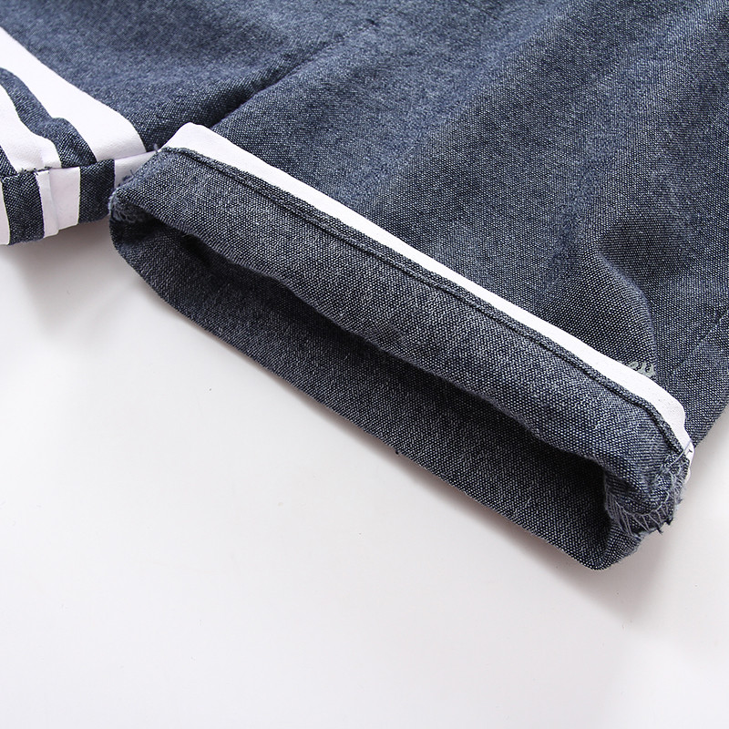 2023-as forró nyár új divat 2 3 4 5 6 7 8 9 10 éves pamut sport húzózsinór csík Jóképű gyerek kisfiú rövidnadrág