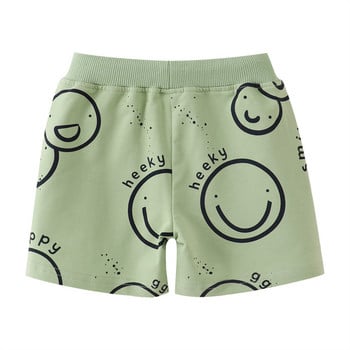 Jumping Meters 2-7T Summer Boys Shorts Smile Print Κορδόνι για μωρά αγόρια κορίτσια Κοντό παντελόνι Ρούχα Παιδικά Παιδικά Παντελόνια