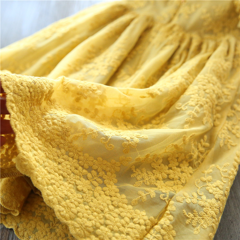 Lillepitsiga beebide suvekleidid tüdrukutele, varrukateta 3-8-aastastele lastele, vabaajarõivad kooliriietus, peokleit