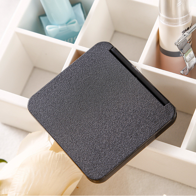 Salokāms kosmētikas spogulis Mini kvadrātveida kosmētikas spogulis tualetes spogulis pārnēsājami rokas spoguļi Divpusēji kompakts spogulis kabatas kosmētikas spogulis