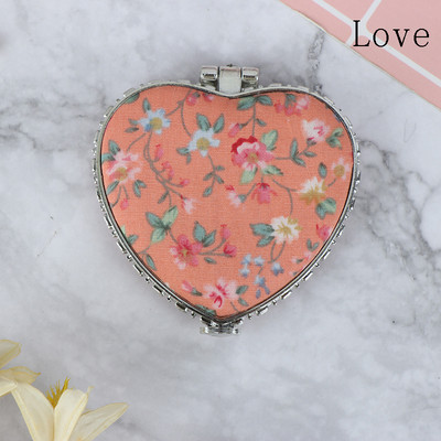 Kokkupandav kosmeetiline kätepeegli meigipeegel Suurendatav kokkupandav kahe taskuga väike meigipeegel reisimiseks mõeldud kosmeetikavahendite jaoks