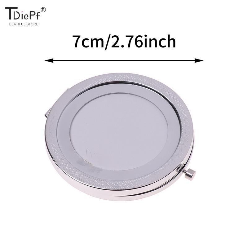 Kokkupandav kosmeetiline kätepeegli meigipeegel Suurendatav kokkupandav kahe taskuga väike meigipeegel reisimiseks mõeldud kosmeetikavahendite jaoks