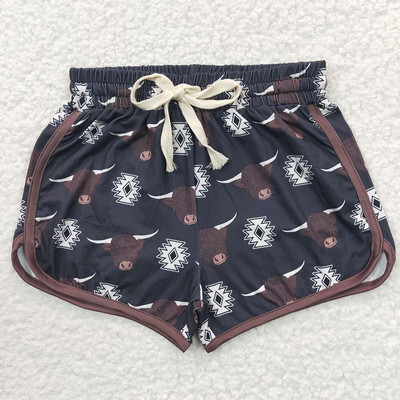 Veleprodaja zapadnjačke odjeće za djevojčice s ljetnim kravljim printom za trčanje, dječja, dječja odjeća s cvijećem za malu djecu