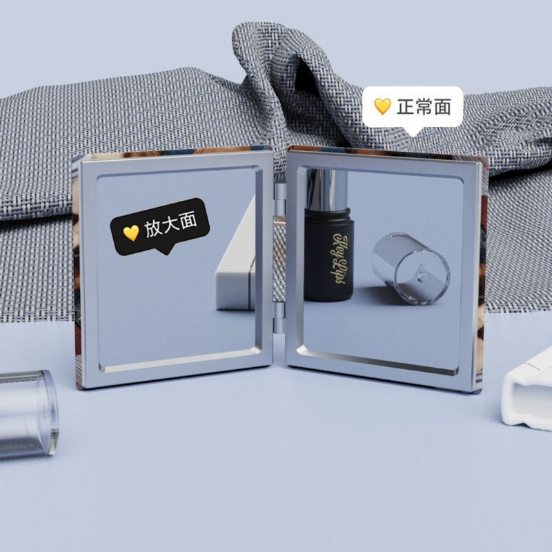 Mačkasti uzorak Ogledalo za šminkanje Kozmetički alati Stojeće povećalo Džepno ogledalo Slatko dvostrano sklopivo ogledalo Žene