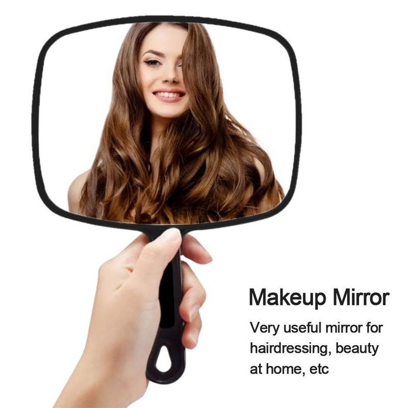 Rokā turamie ceļojumu piederumi Divpusēji palielināmā gaisma tualetes spogulis grima spogulis salona stils