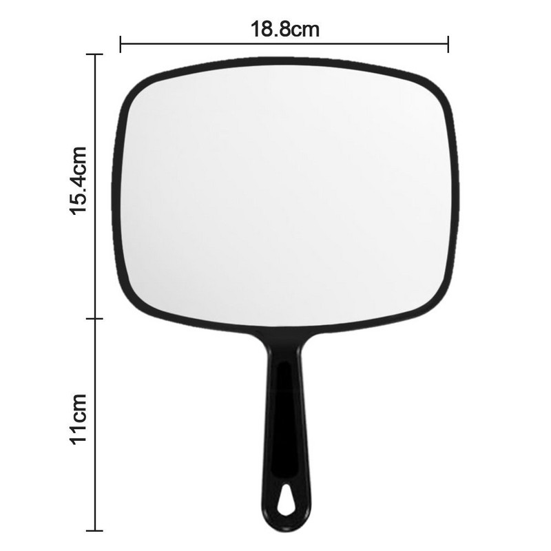 Rokā turamie ceļojumu piederumi Divpusēji palielināmā gaisma tualetes spogulis grima spogulis salona stils