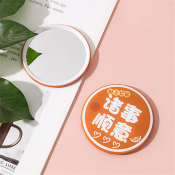 Vanity Mirror Water Proof Cartoon Outdoor Creativity Lovely Mini Pocket Mirror Cute στρογγυλός καθρέφτης Health & Beauty Flourish Pu