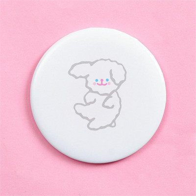 Hiú tükör vízálló rajzfilm kültéri kreativitás Lovely mini zsebtükör Aranyos kerek tükör Egészség és szépség Virágzik Pu