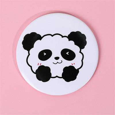 Hiú tükör vízálló rajzfilm kültéri kreativitás Lovely mini zsebtükör Aranyos kerek tükör Egészség és szépség Virágzik Pu