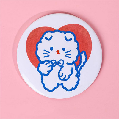 Hiú tükör vízálló rajzfilm kültéri kreativitás Lovely mini zsebtükör Aranyos kerek tükör Egészség és szépség Virágzik Pu