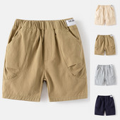 2024. gads. Jauni, 2024. g. jauni bērniem, zēniem, ikdienas šorti Vasaras vienkrāsu kabatas kravas šorti 1 2 3 4 gadi bērniem, kaprišorti, bikses, bērnu apģērbi