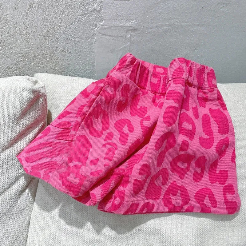 Pusaudžu meiteņu šorti Plānas bikses Vasaras jaunas brīvas ikdienas meiteņu valkātas bikses Bērnu zīdaiņu kokvilnas šorti 3 5 8 9Y