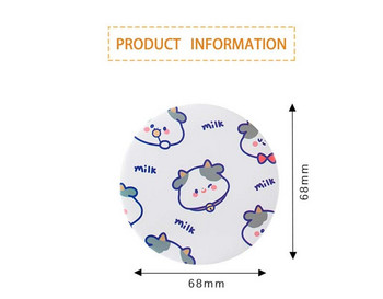 Χαριτωμένα κινούμενα σχέδια αγελάδας στρογγυλός καθρέφτης μακιγιάζ ομορφιάς Φορητός συμπαγής καλλυντικά τσέπης Καθρέφτης καθρέφτες για κορίτσια για κορίτσια μίνι μακιγιάζ
