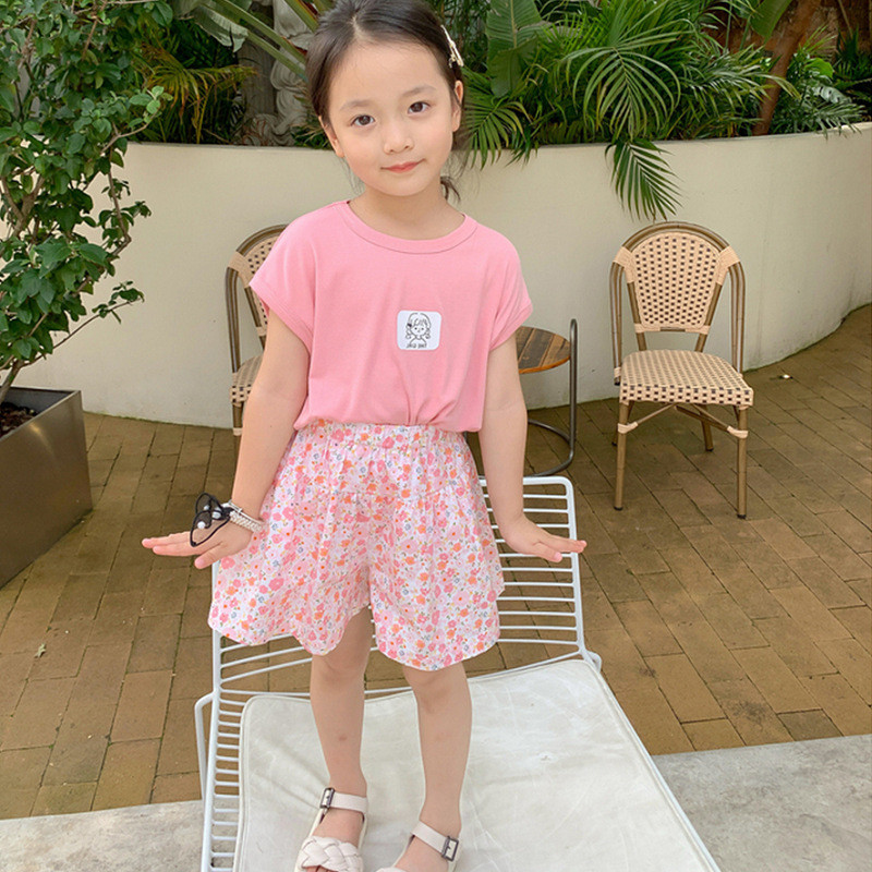 2023. gada vasaras meiteņu šorti Punktu ziedu šorti bērniem Ikdienas bērnu bikses Mazu bērnu pludmales bikses Zīdaiņu Bloomers Apģērbs