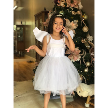 Παιδικό κορίτσι καλοκαιρινό φόρεμα μασίφ μανίκια δαντέλα ζαρτιέρες Στολή Tutu Στολή για Παιδικά πάρτι μπαλέτο για κορίτσια Ρούχα γάμου πριγκίπισσας