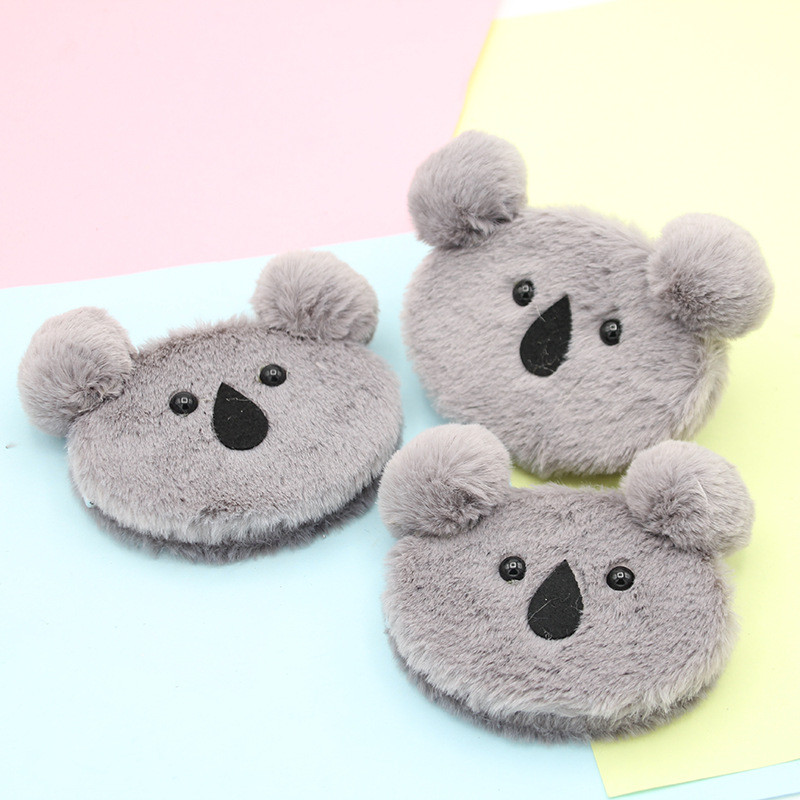 Slatko plišano prijenosno ogledalo za šminkanje Mini dvostrano ručno ogledalo za šminku Sklopivo džepno kompaktno ogledalo Ljepota Kozmetički alati