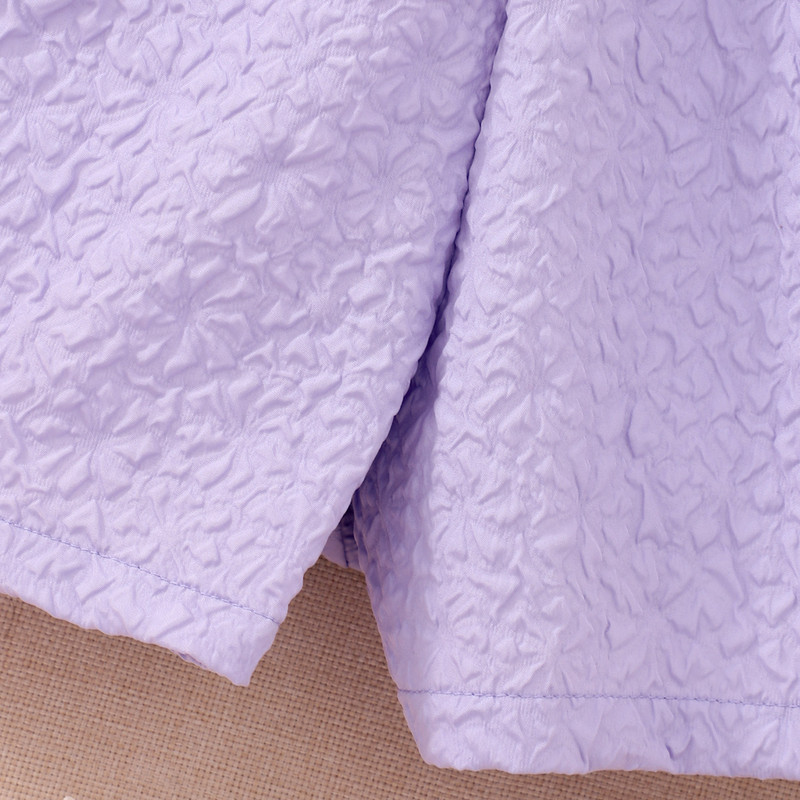 Ljetne kratke hlače za tinejdžerice 2024. Jednobojne kratke hlače A-kroja s elastičnim strukom Modne ljubičaste udobne kratke hlače za djecu 8 9 10 11 12 godina