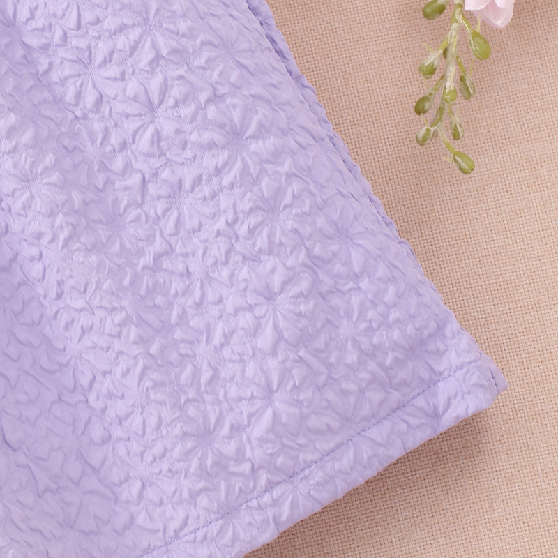 Ljetne kratke hlače za tinejdžerice 2024. Jednobojne kratke hlače A-kroja s elastičnim strukom Modne ljubičaste udobne kratke hlače za djecu 8 9 10 11 12 godina