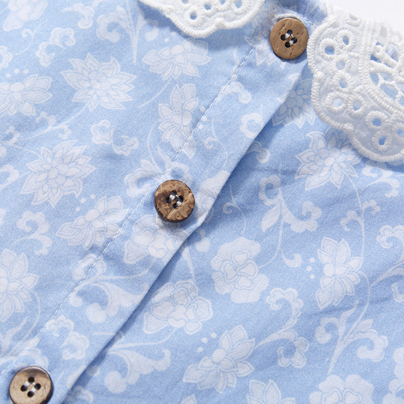 Little maven kleita ballītei bērnu apģērbi 2024. gada zīdaiņiem, zilām kleitām, multfilmām, ziediem, vasaras brīvdienām, kleitām, bērnu apģērbiem