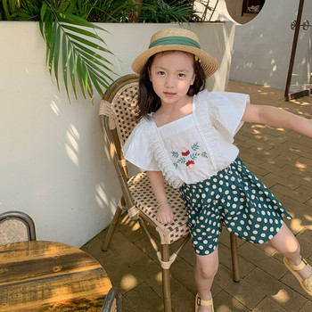Κοριτσίστικα σορτς Καλοκαιρινό λεπτό παιδικό παντελόνι μόδας με κουκκίδα στάμπα ψηλόμεση φούστα Παντελόνι Casual Hot Beach Κοντά βρεφικά ρούχα 2-7 ετών