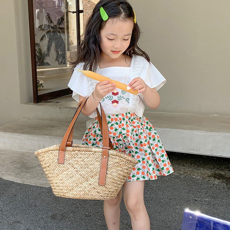 Kratke hlače za djevojčice Ljetne tanke dječje hlače Modne suknje visokog struka s printom na točkice Ležerne vruće kratke hlače za plažu Odjeća za bebe od 2 do 7 godina