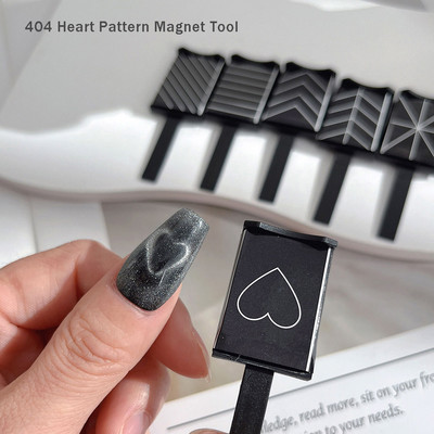 404art Easy Styling Cateye Nail Gel Magnets Bar Heart Wave Szőrme Fireworks Iron Absorp Tool Cat Eye Gel Polish mágneses erő eszköz
