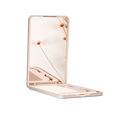 Mazs spoguļu ķemmes komplekts vienkrāsains modes pārnēsājams salokāms grima spogulis ar ķemmi meitenēm dāvanu aplauzuma rīki tualetes spogulis ceļojumi