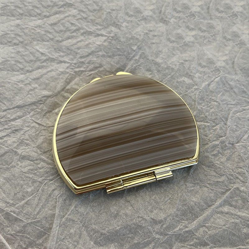 Prijenosno žensko ogledalo za šminkanje od materijala octene kiseline, džepno kozmetičko ogledalo za šminkanje, presavijeno sa strane