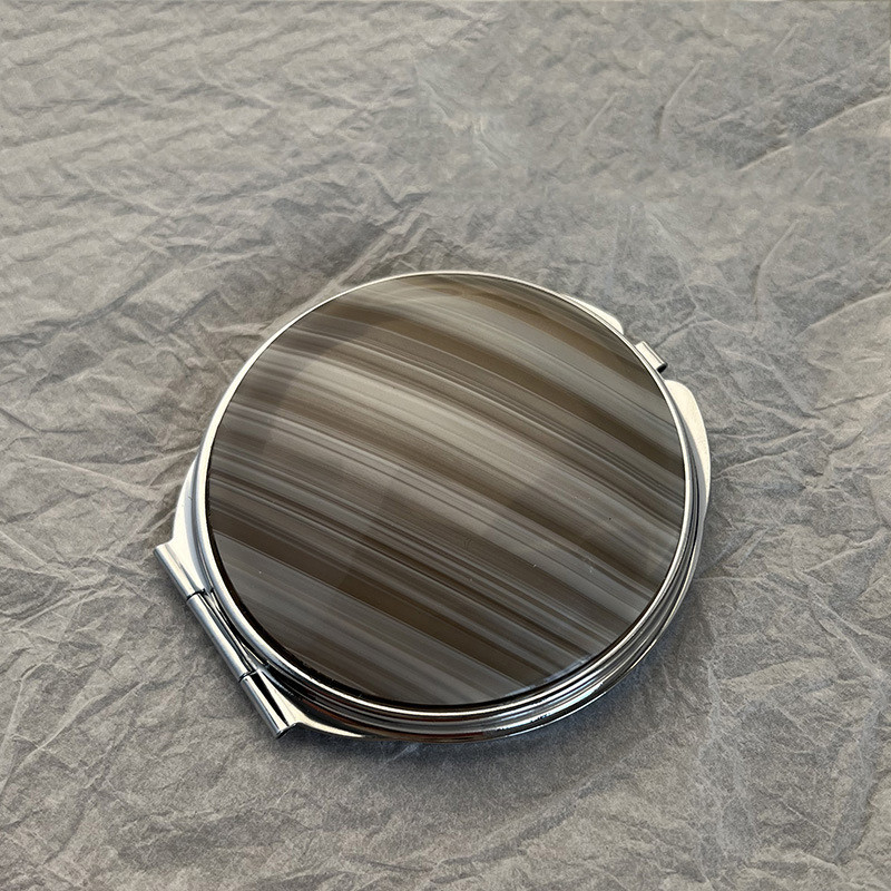 Prijenosno žensko ogledalo za šminkanje od materijala octene kiseline, džepno kozmetičko ogledalo za šminkanje, presavijeno sa strane