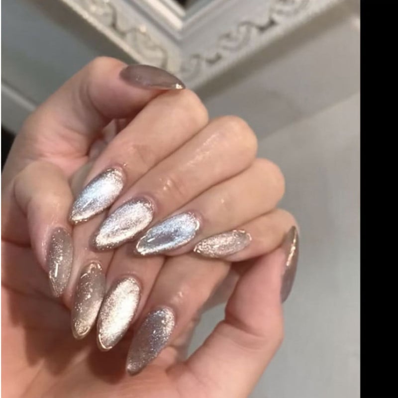 1 vnt. cilindrinis magnetas, skirtas kačių akies UV geliniam lakui su nagų puošyba 2022 m. mados nagų magnetas, manikiūro dizaino įrankiai