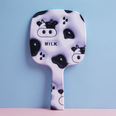 Liela izmēra rokas kosmētikas spogulis Sieviešu kvadrātveida spogulis aplauzums Kosmētiskie skaistumkopšanas rīki Rokas tualetes kosmētikas spogulis aplauzuma rīki