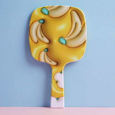 Liela izmēra rokas kosmētikas spogulis Sieviešu kvadrātveida spogulis aplauzums Kosmētiskie skaistumkopšanas rīki Rokas tualetes kosmētikas spogulis aplauzuma rīki