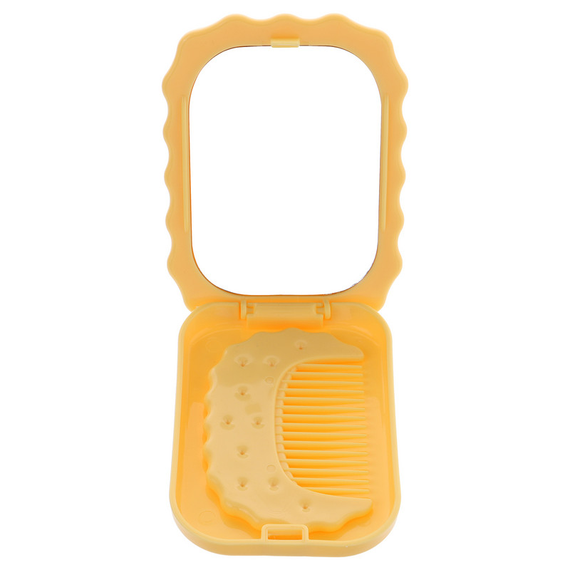 Mini biskvīta aplauzuma spogulis, kas ir kompakts somiņām Portatīvie stikla spoguļi ceļojumiem