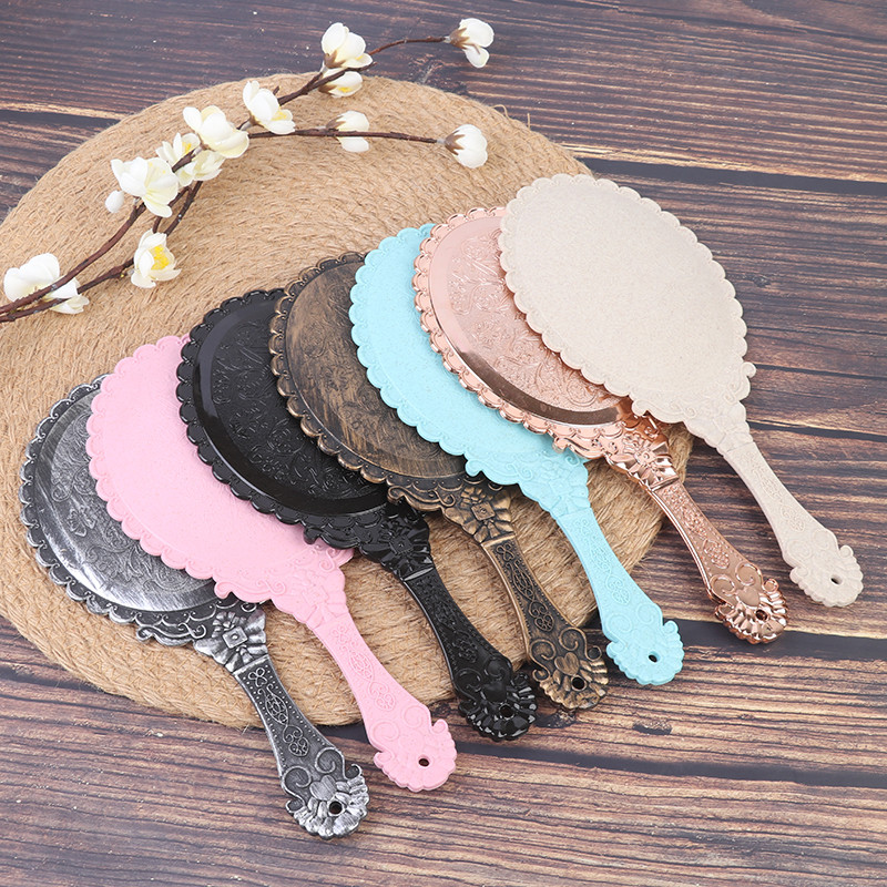 Vintage cirsts rokas tualetes spogulis aplauzums spogulis roku spogulis rokturis kosmētika