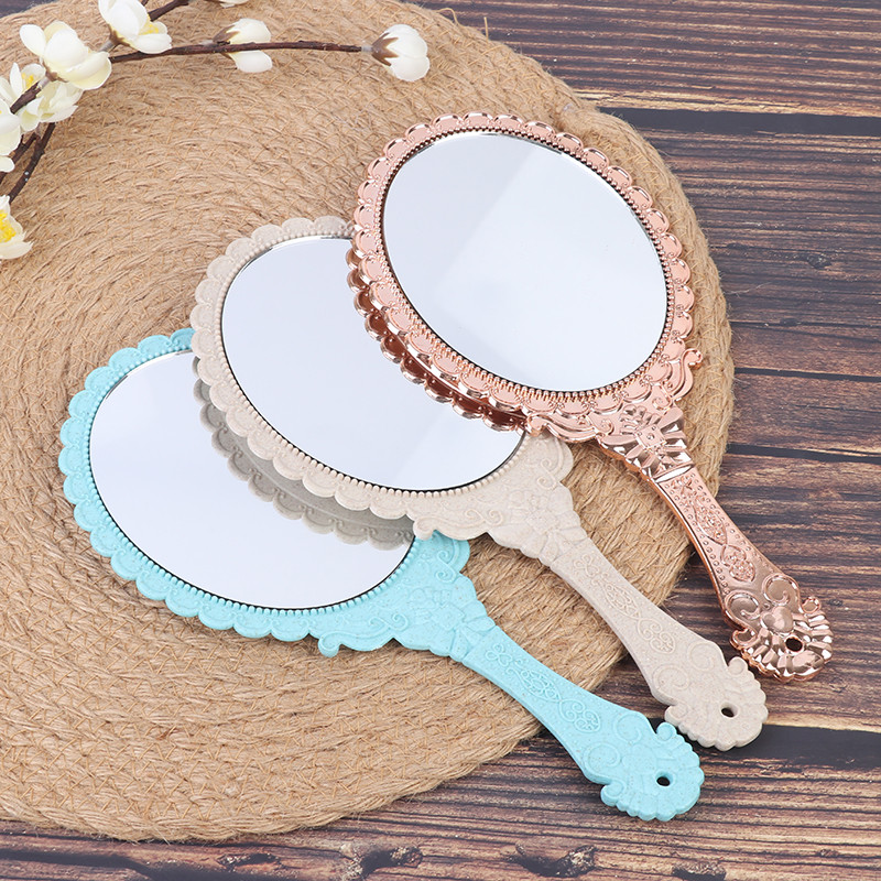 Vintage cirsts rokas tualetes spogulis aplauzums spogulis roku spogulis rokturis kosmētika